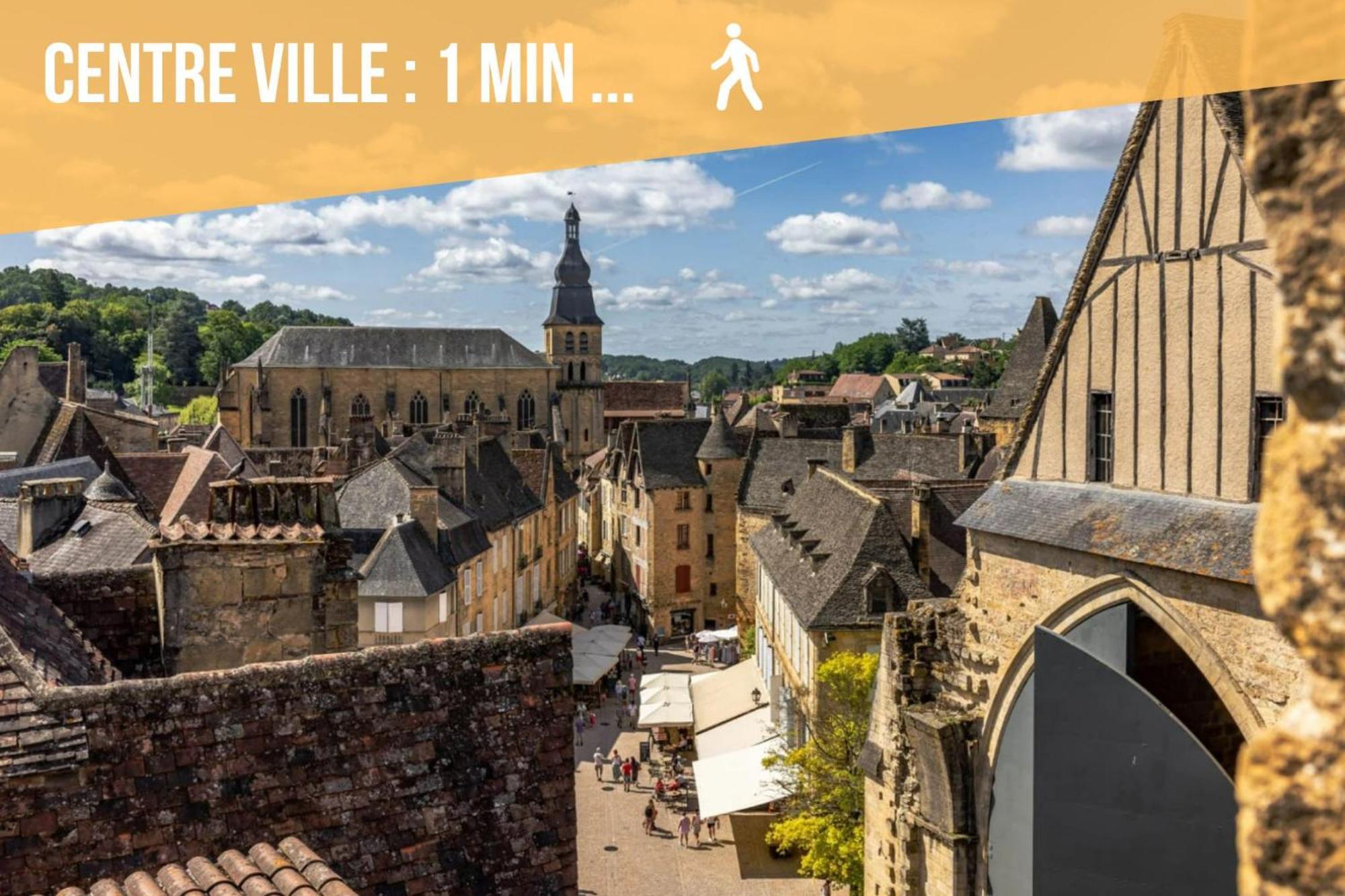 3 Pieces, Climatise, Calme, 100M Du Centre, Parking, "Lyriade" Sarlat-la-Canéda Exteriér fotografie